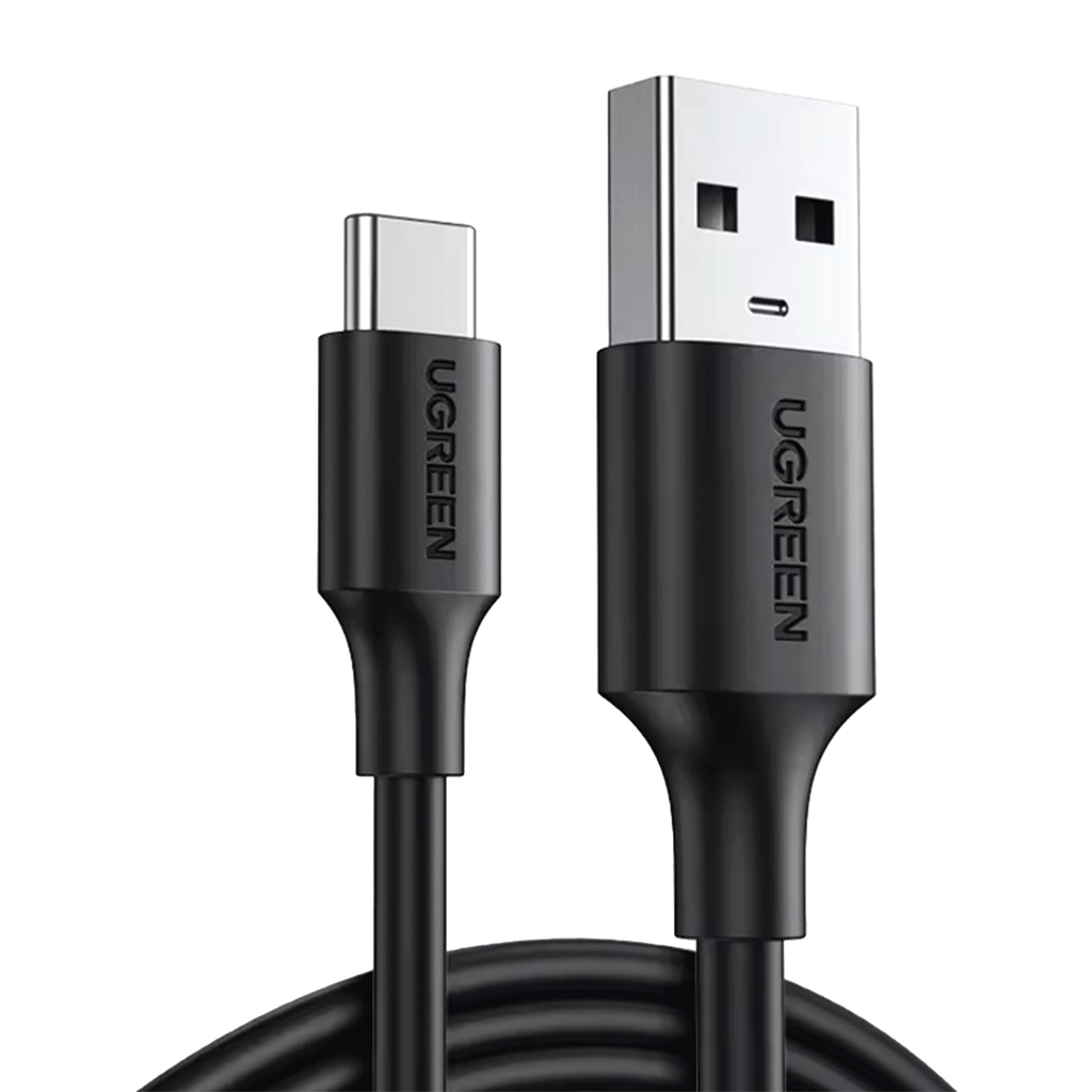 Cable USB-A a USB-C | 2 Metros | Carga y Sincronizacion de Datos | Carga Rapida 60W | Datos 5 Gbps | QC 3.0/2.0 | FPC | AFC | Proteccion Integrada | Duradero y Flexible| Caja ABS | Cubierta de TPE | Color Negro.