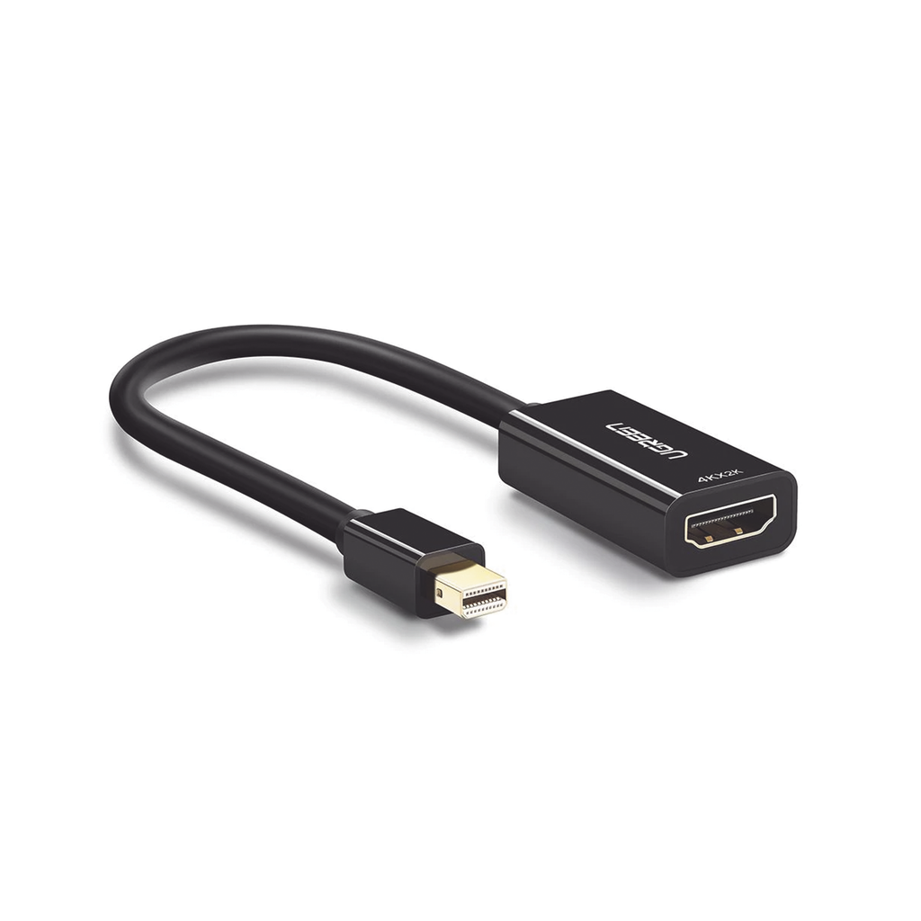 Convertidor Mini Display Port a HDMI / 4K@30Hz / Thunderbolt / Blindaje Interno Múltiple / Carcasa ABS / Longitud de 25 cm (9.84 pulgadas) - UGREEN 40360