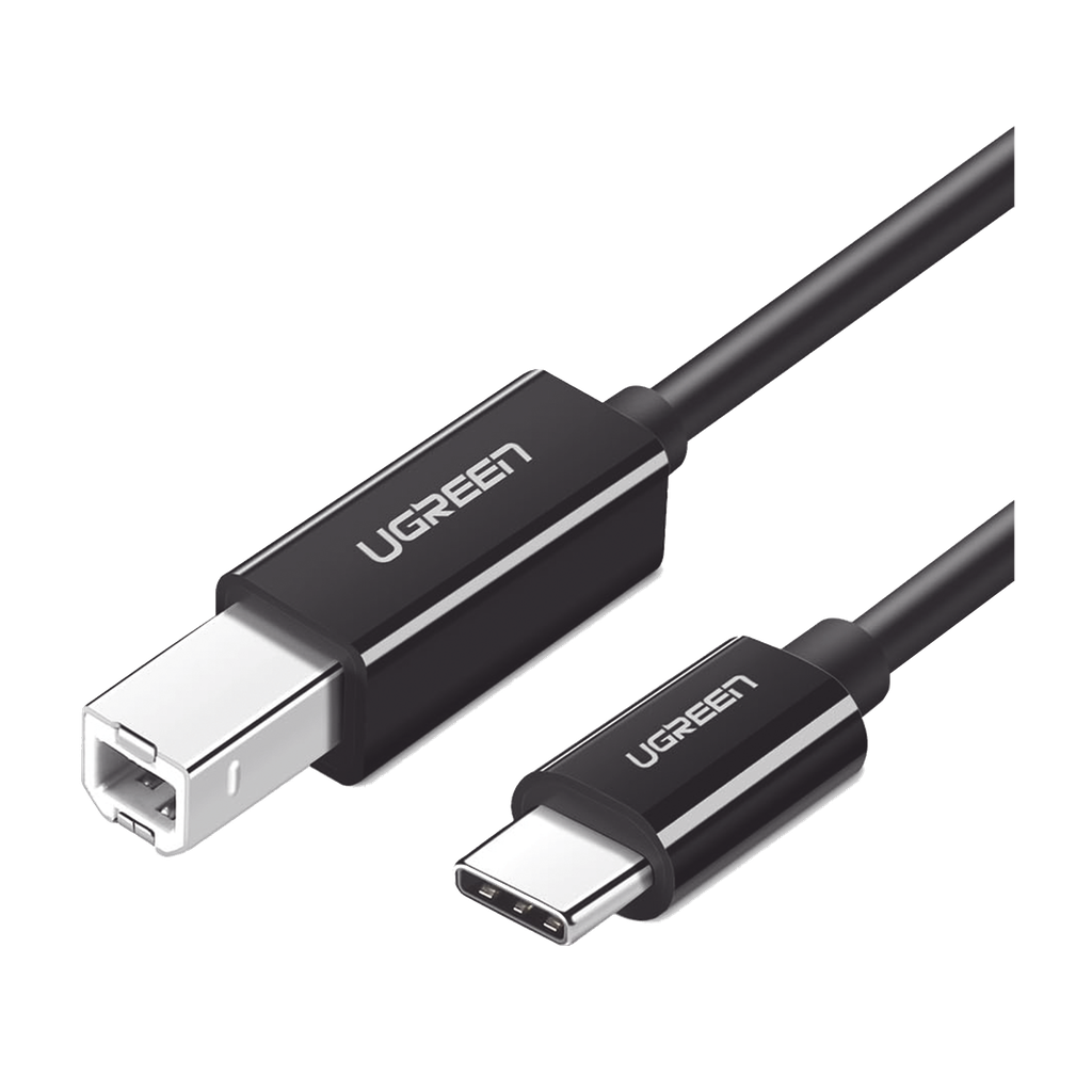 Cable de Impresora o escáner USB-C | 1m (6 pies) | USB Tipo C a USB 2.0 Tipo B | Soporta Thunderbolt 3 | Alta velocidad | DAC | Compatible con Brother HP, Canon, Lexmark, Epson, Dell, Xerox, Samsung, etc. - UGREEN 50446
