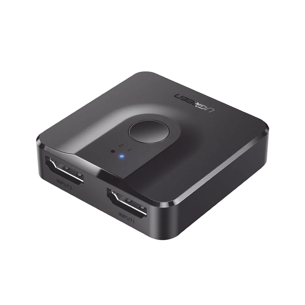 Switch/Divisor HDMI 4K 60Hz (Splitter) | Bidireccional (2 Entradas 1 Salida/1 Entrada 2 Salidas | Switch Conmutable | Led Indicador | 3D | HDR | Dolby Atmos | Potente Chip IC | Diseño Compacto | No Requiere Energía - UGREEN 50966