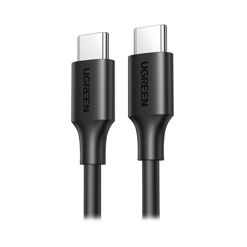Cable USB-C a USB-C | 1 Metro | Carga Rapida de hasta 60W | Transferencia de datos de 480 Mbps | PD3.0 | QC 4.0/3.0/2.0 | FPC | AFC | Duradero y Flexible| Caja ABS | Cubierta de TPE | Color Negro.