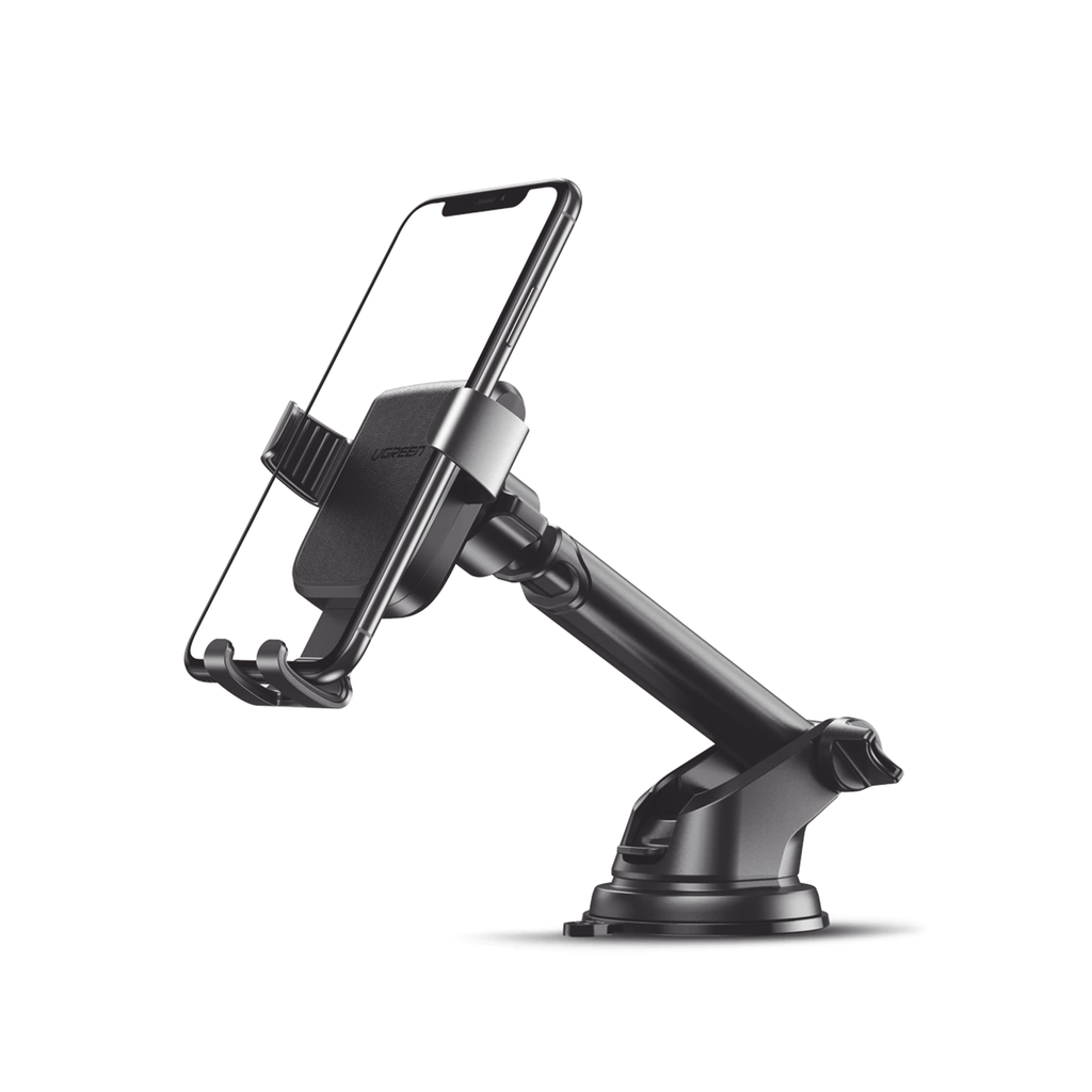 Soporte de Celular para Automóvil con Ventosa / Diseño de Sujecion en Triangulo / Ajustable 270° / Rotable / Estirable / Amplia Compatibilidad con dispositivos de 4'' a 7'' / Color Negro - UGREEN 60990B