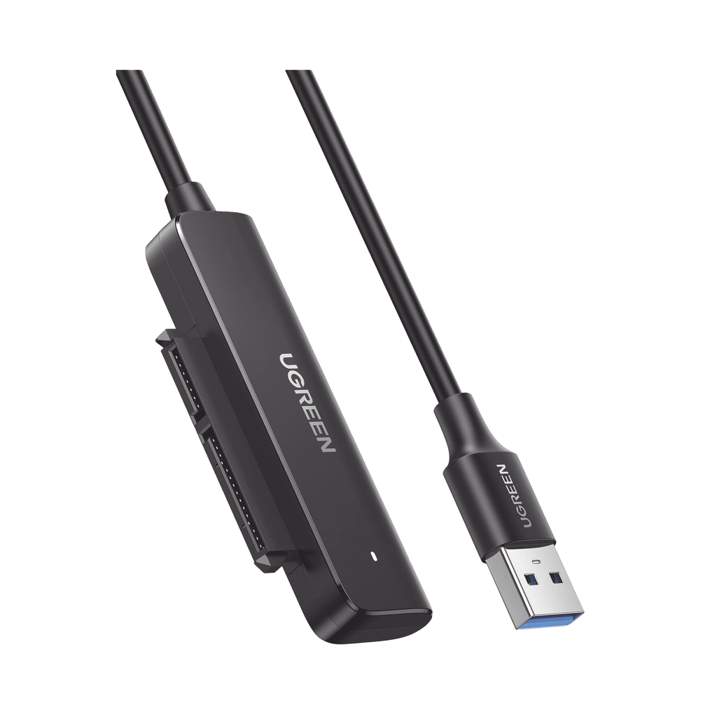 Cable Adaptador SATA a USB 3.0 | SATA 3.0/2.0 | Soporta HDD y SSD de 2.5" | Soporta S.M.A.R.T, TRIM, UASP | No Requiere Adaptador de Corriente | Cable 50 cm. - UGREEN 70609