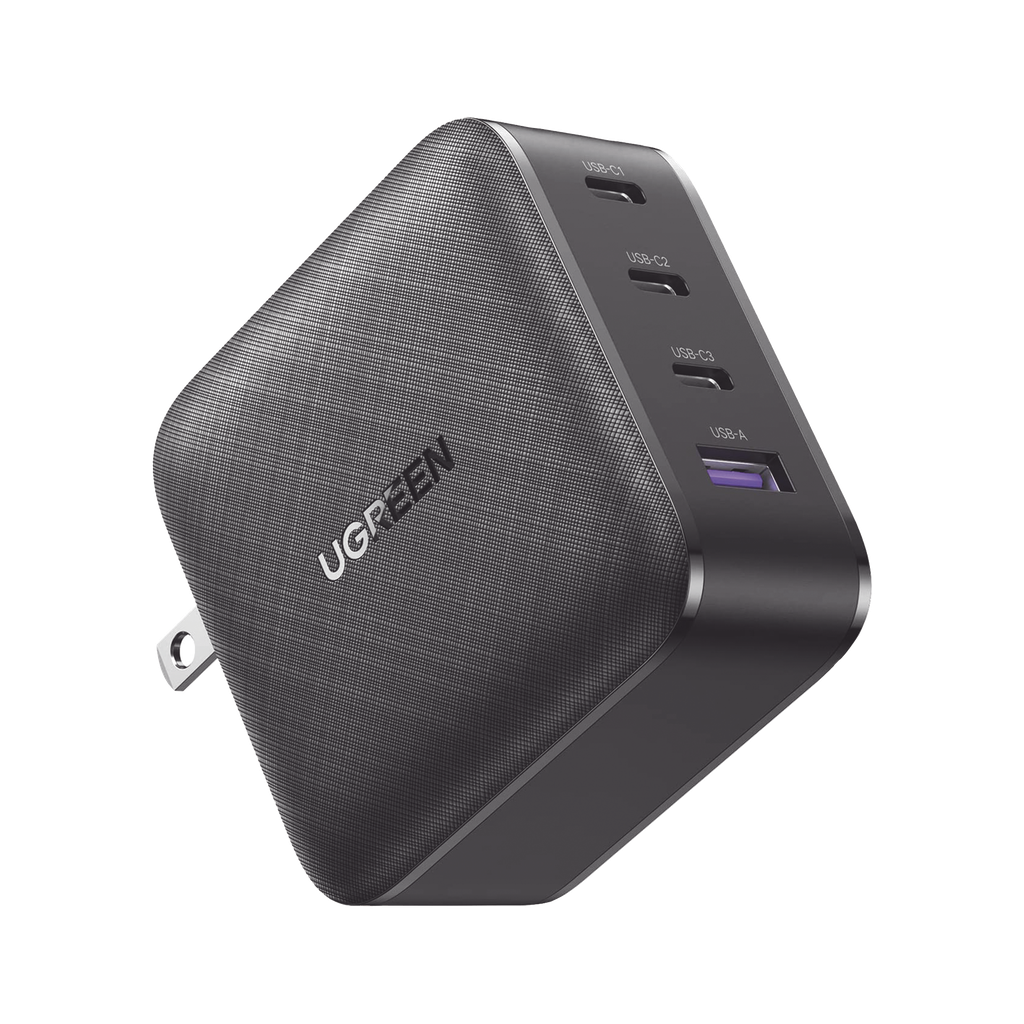 Cargador de 65W con Tecnologia GaN II | 4 Puertos de Carga Rapida | 3 USB-C | 1 USB-A | Distribucion Automatica de Energia  | Tecnologia de Proteccion Termica | Optimiza la Experiencia de Carga | Enc