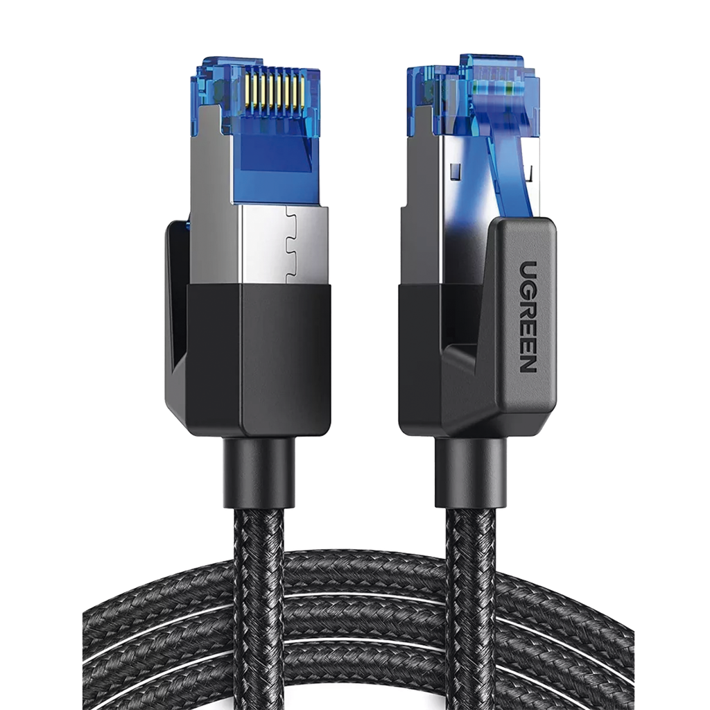 [80433] Cable Ethernet Cat8 Class F/FTP Redondo con Malla de Nylon 5 Metros (16.40 Pies)