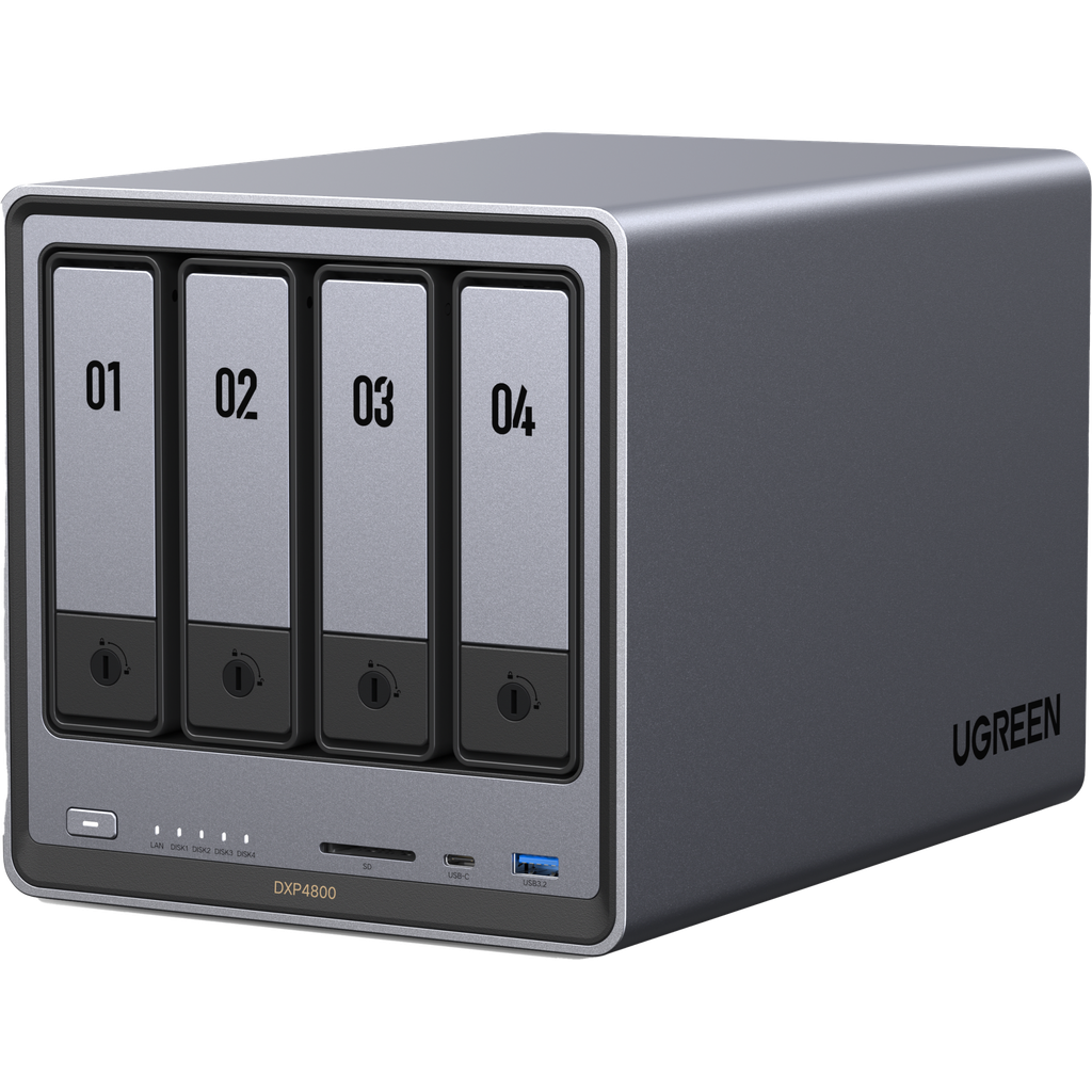 [85449] NAS UGREEN NASync DH4300PLUS / 4 Bahías SATA / Procesador RK3588C 8 GB RAM / 2.5GbE Puerto / HDMI 4K / USB 3.2 Type-C / RAID 0/1/5/6/10 / Acceso Remoto UGREENlink - UGREEN 85449
