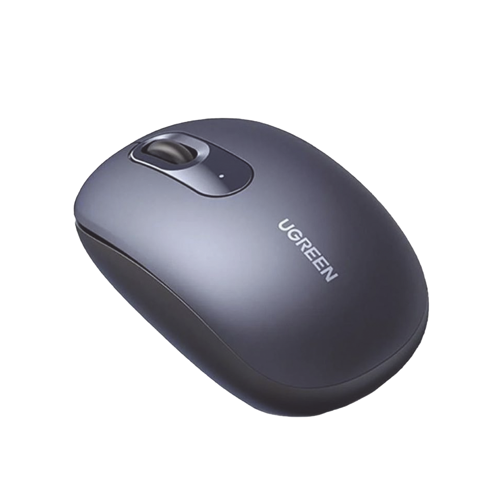 Mouse Inalambrico 2.4G 800/1200/1600/2400 DPI | Funcion de 3 botones | Alcance 10m | Silencioso |  Ergonomico | Anti-caida y Anti-interferencias | Bateria Alcalina AA incluida  | Midnight Blue.