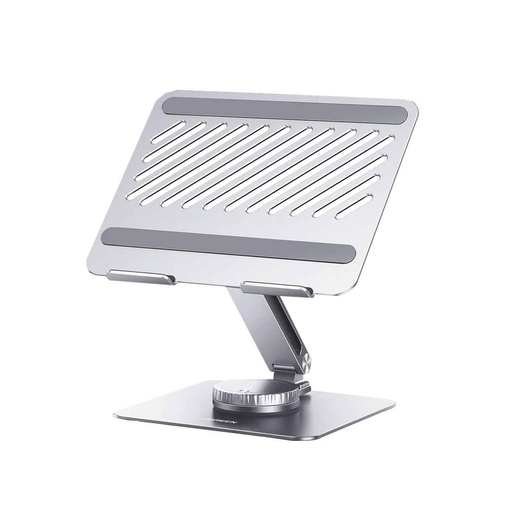 Soporte Giratorio de Aluminio para Laptop | Giratorio 360° | Función de Bloqueo | Soporta Laptops de 10 a 17.3''| Capacidad de Carga 5Kg | Excelente Estabilidad | Diseño Ergonómico | Altura y Angulo Ajustable | Plegable y Port&amp - UGREEN 90849