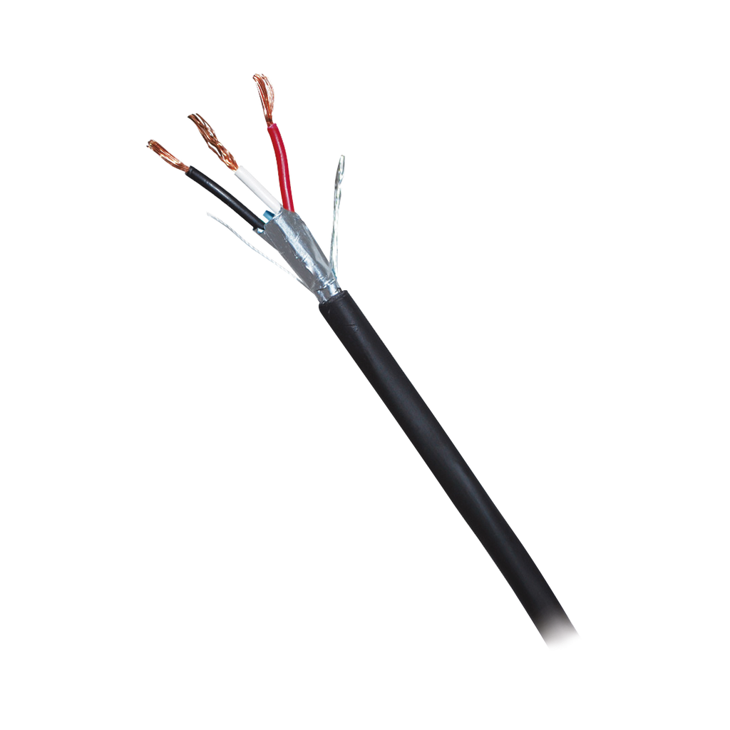 [71-12] Caja de 305 Metros (1000 Pies) de Cable Blindado de 3 x 18 AWG Blindado Negro - VIAKON 71-12