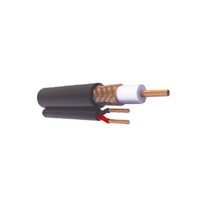 Bobina de 305 Metros (1000 Pies) de Cable RG59 Siamés, Malla de Cobre y Aluminio, CCA, Hecho en México, Optimizado para HD, Para Uso en Intemperie. - VIAKON RG-59-V-CCA-1000