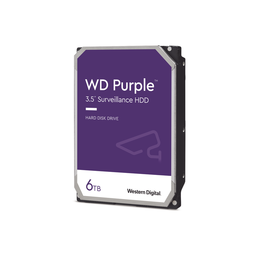 Disco Duro PURPLE de 6TB / 3 AÍ‘OS DE GARANTÍA / Para Videovigilancia - Western Digital (WD) WD64PURZ