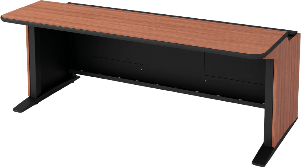 Consola de Control Axis | 72 Pulgadas | Estructura Modular Acero | Superficie Laminada Safeguard Edge | Gestion Integrada de Cables | Montaje Rack 19" (Opcional) | Versa-Trak Monitores