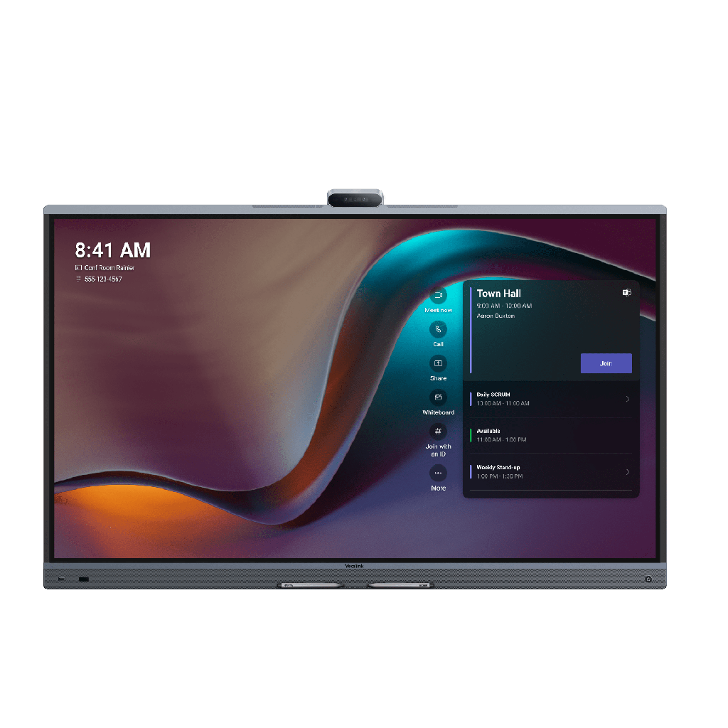 Yealink MeetingBoard 86 Pro, Centro de Colaboracion Inteligente con IA, 4K UHD, Android 13, Microfonos Integrados y Camara Ultra Gran Angular