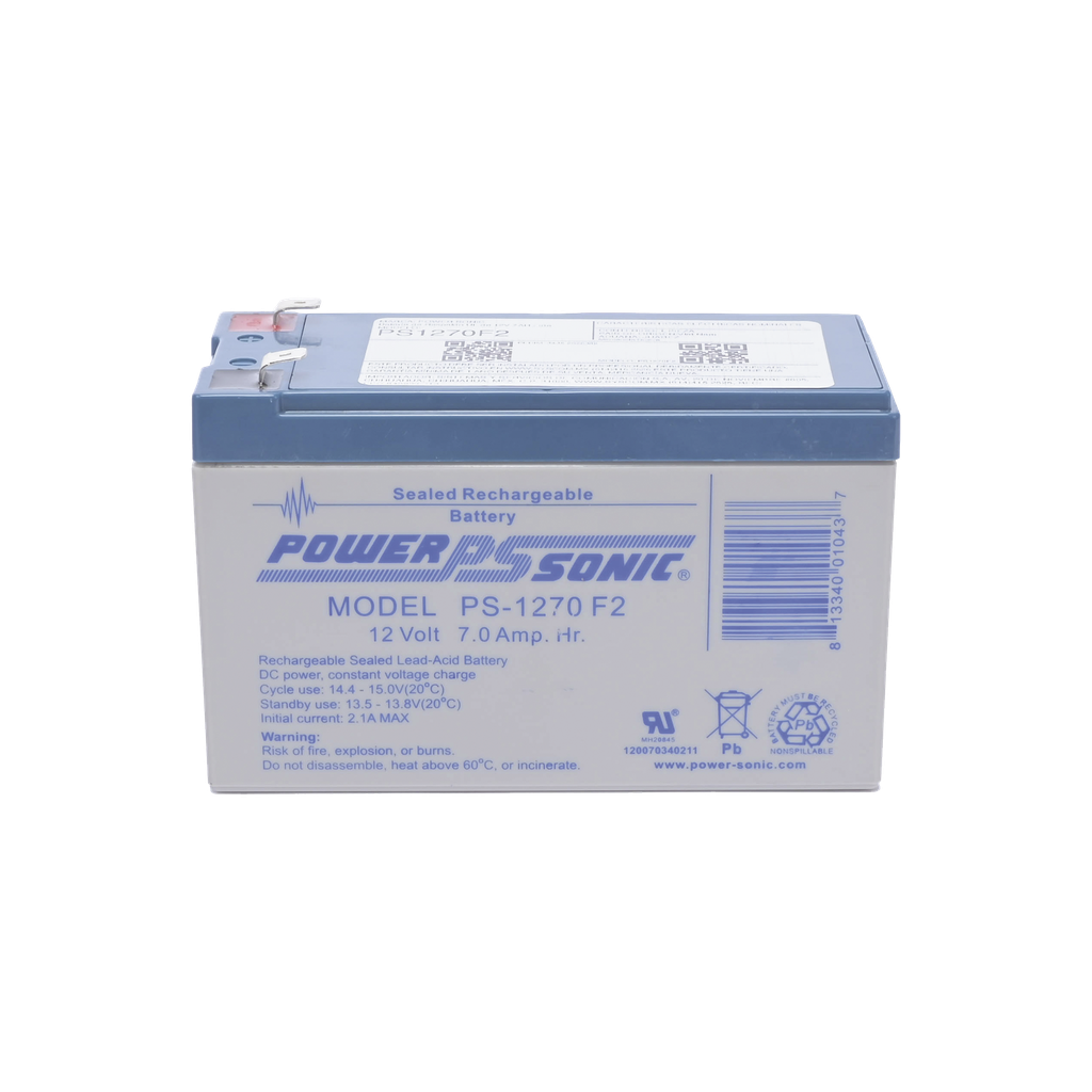 [PS-1270-F2] Bateria 12V, 7AH, Para Respaldo, Tecnologias AGM/VRLA, 5 AÒos Vida √ötil, Terminales F2, Reconocida UL