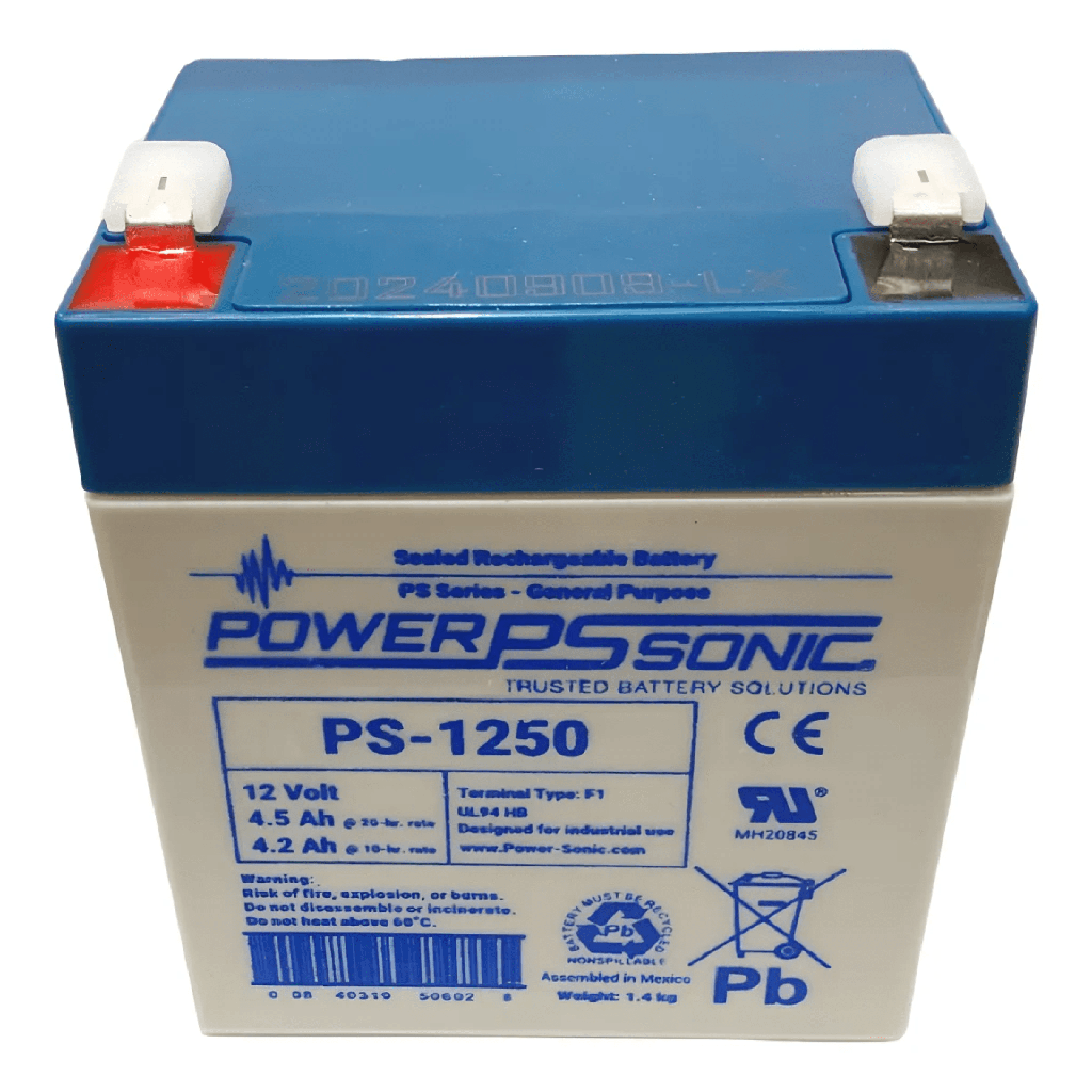 Bateria 12V, 4.5AH, Para Respaldo, Tecnologias AGM/VRLA, 5 AÒos Vida √ötil, Terminales F1, Reconocida UL