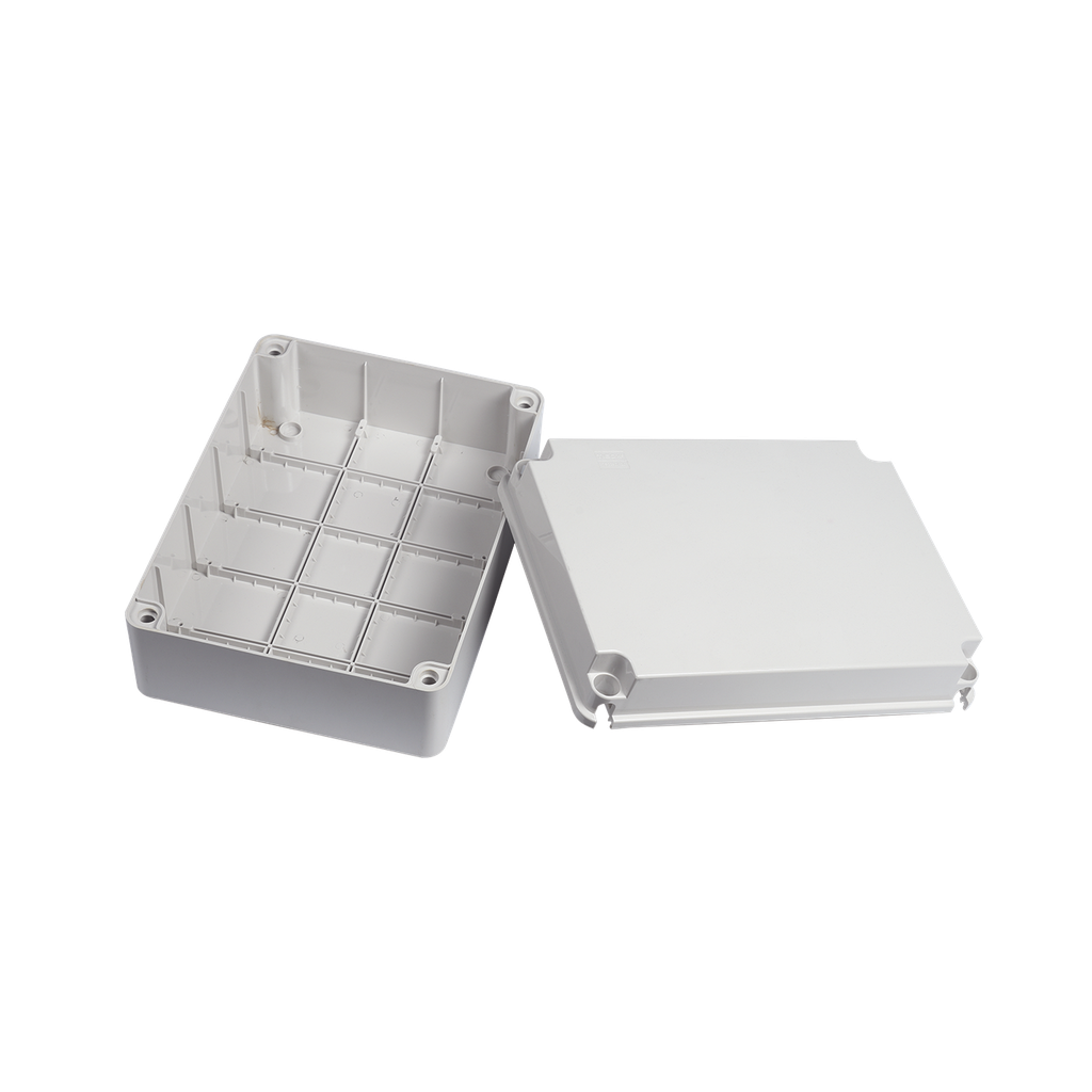 Gabinete de Plástico IP55 (190 X 240 X 95 mm). Protección EMI. Para Instalaciones Comerciales, Residenciales e Industriales. Incluye Tornillería para su Tapa. - PRECISION PST-1924-E
