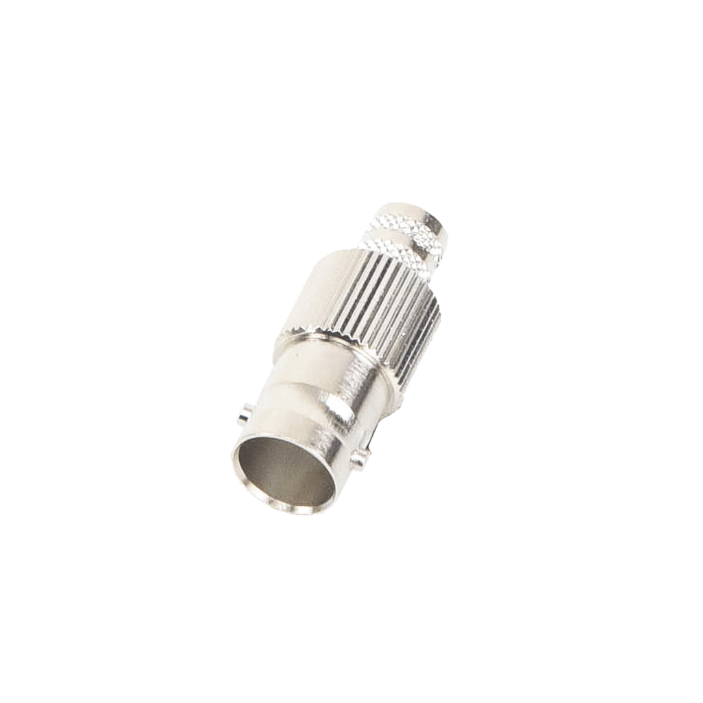 Conector BNC Hembra de 75 Ohm, Anillo Plegable para Cable RG-6/U, Niquel/ Oro/ Teflon.