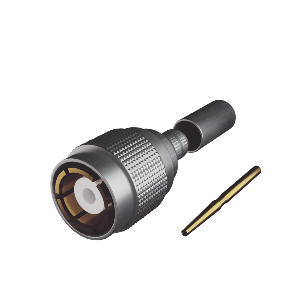 Conector SMB Macho (PIN Hembra) de Anillo Plegable, con Concha de Seguridad /RG-179/U, Niquel/ Oro/ Teflon.