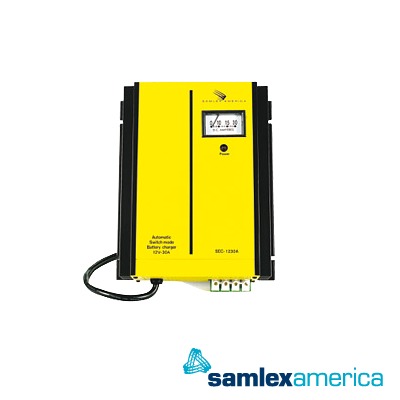 Cargador de Baterías de Plomo Ícido 24 Volts, 15 A / Bancos de 100 a 200 Ah - SAMLEX SEC-2415-UL