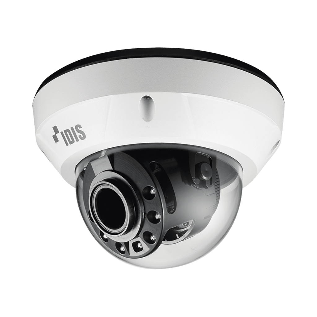 Camara Domo IP de 2 Megapixeles | Audio bidireccional | Alarma I/O | IK10/ Exterior IP67 | IR 30 m | Lente Motorizado 2.8 mm - 12 mm | ICR  | MicroSD | Audio de Dos Vias | WDR | Cumple con NDAA