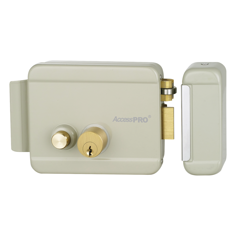 [ACCESSRIMB] Cerradura Eléctrica con Botón de Salida ACCESSPRO ACCESSRIMB – Incluye Llave