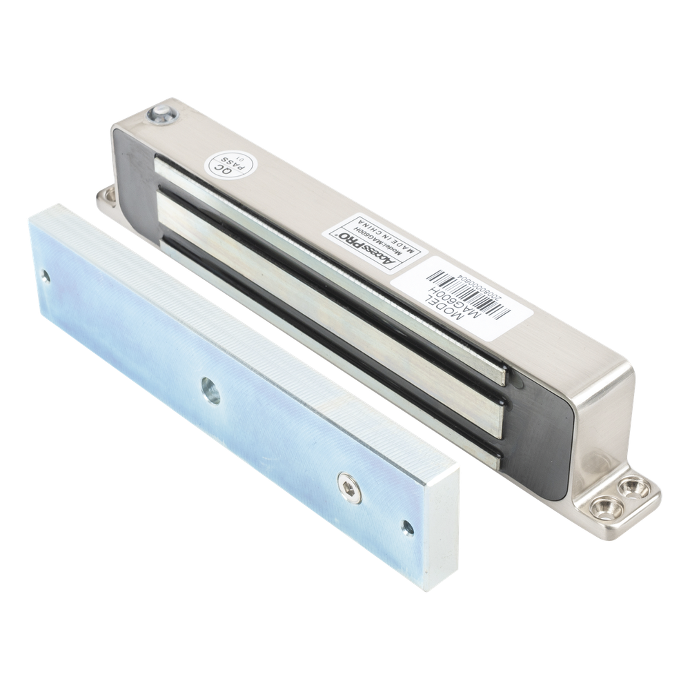 Chapa Magnética 600lbs de Montaje Superficial para Exterior IP68 - ACCESSPRO MAG600H