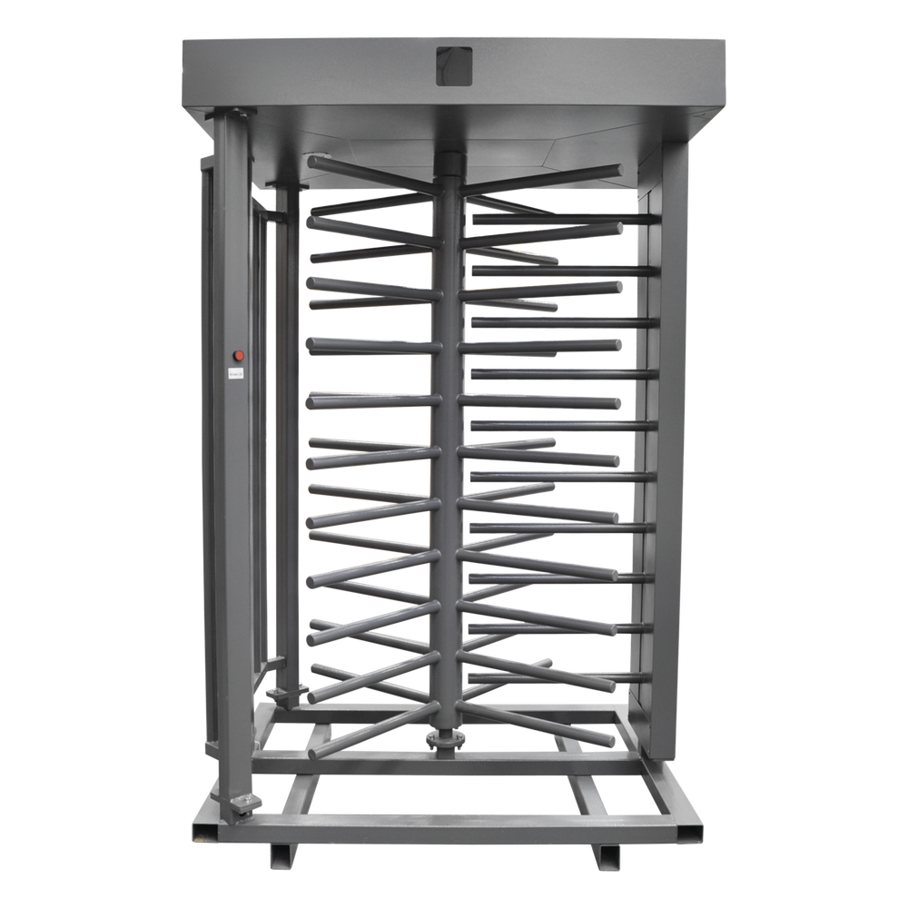 [XT-100-C] Torniquete Sencillo Cuerpo Completo Interior Exterior 100% Acero con Pintura Gris - ACCESSPRO XT100C