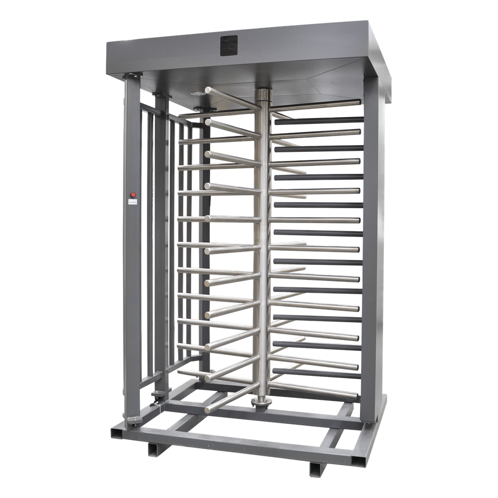 [XT-100-CS] Torniquete Sencillo Cuerpo Completo Interior Exterior 100% Acero con Pintura Gris - ACCESSPRO XT100CS