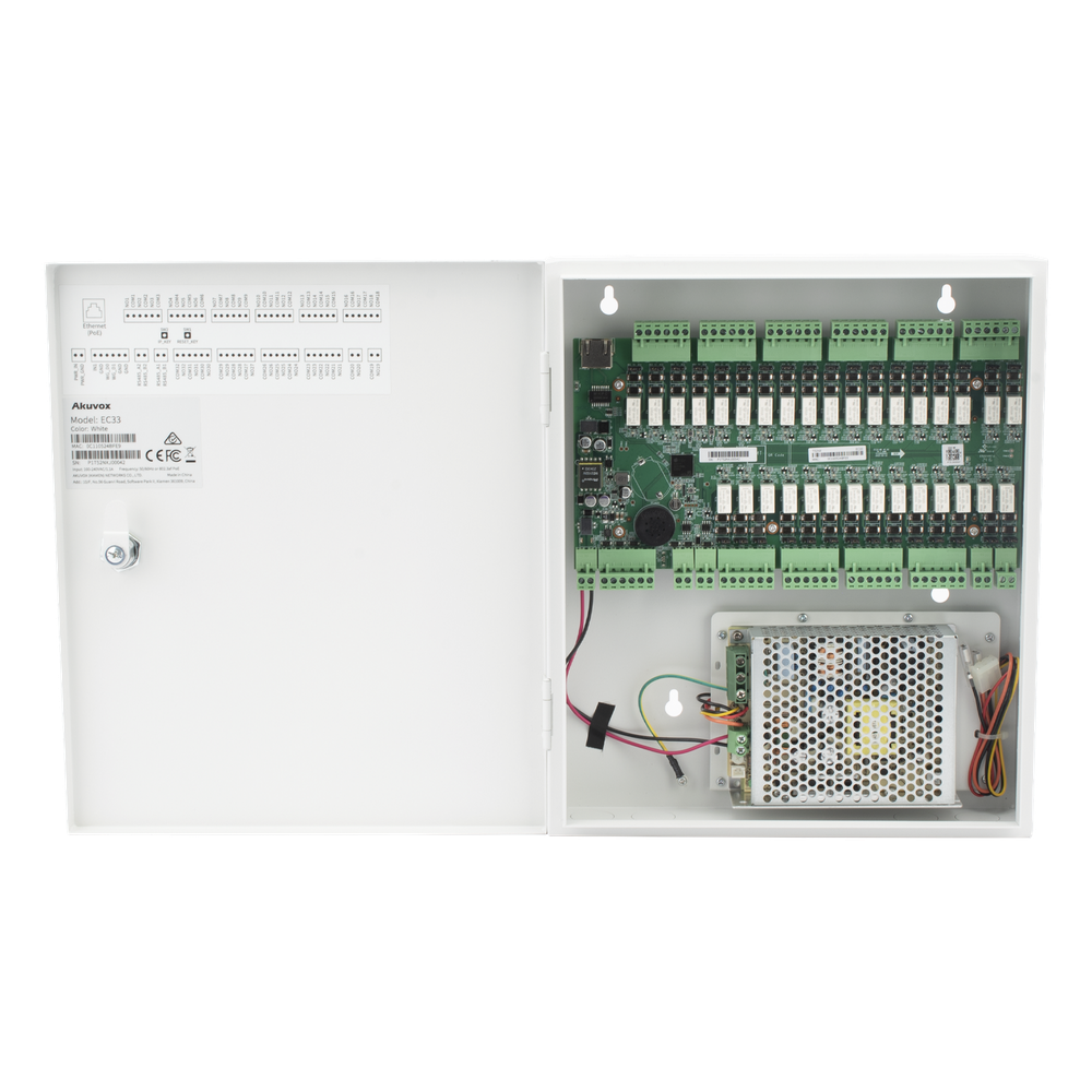 [EC33] Controlador de Elevador IP para 32 Pisos Gestión 100% en la Nube Interfaz Web Pase - AKUVOX EC33