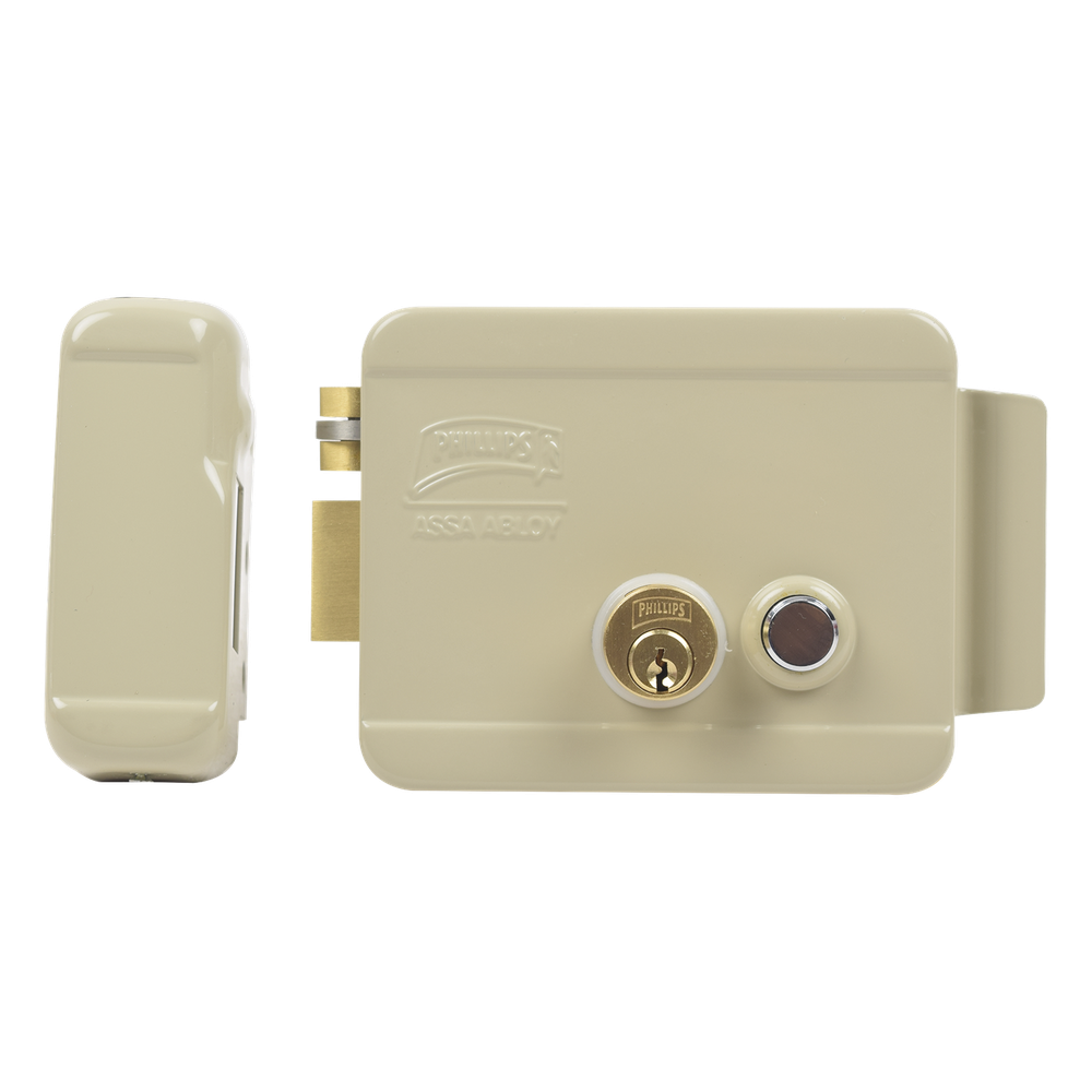[321-DCBI-ABG] Cerradura Eléctrica Incluye Llave con Botón Integrado Izquierda Exterior - ASSA ABLOY 321DCBIABG