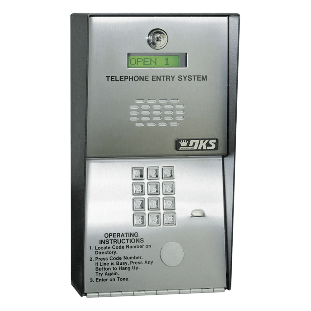 [1802-082] Audioportero Telefónico DKS para 600 Números Telefónicos Control para 2 Puertas Ga - DKS DOORKING 1802082