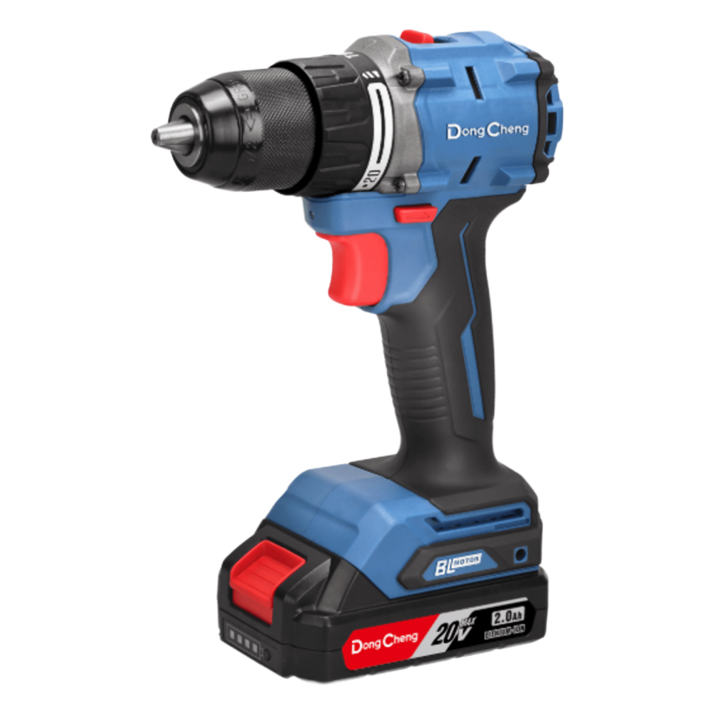 [DCJ-Z2060-IAM] Rotomartillo Taladro Inalámbrico de 20V sin Carbones, Broquero de 1 2", Incluye 2 - DONGCHENG DCJZ2060IAM