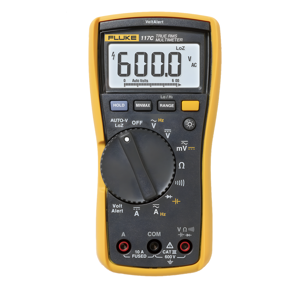 [FLUKE-117] Multímetro Digital para Electricista, con Detector de Voltaje sin Contacto, Uso Co - FLUKE FLUKE117