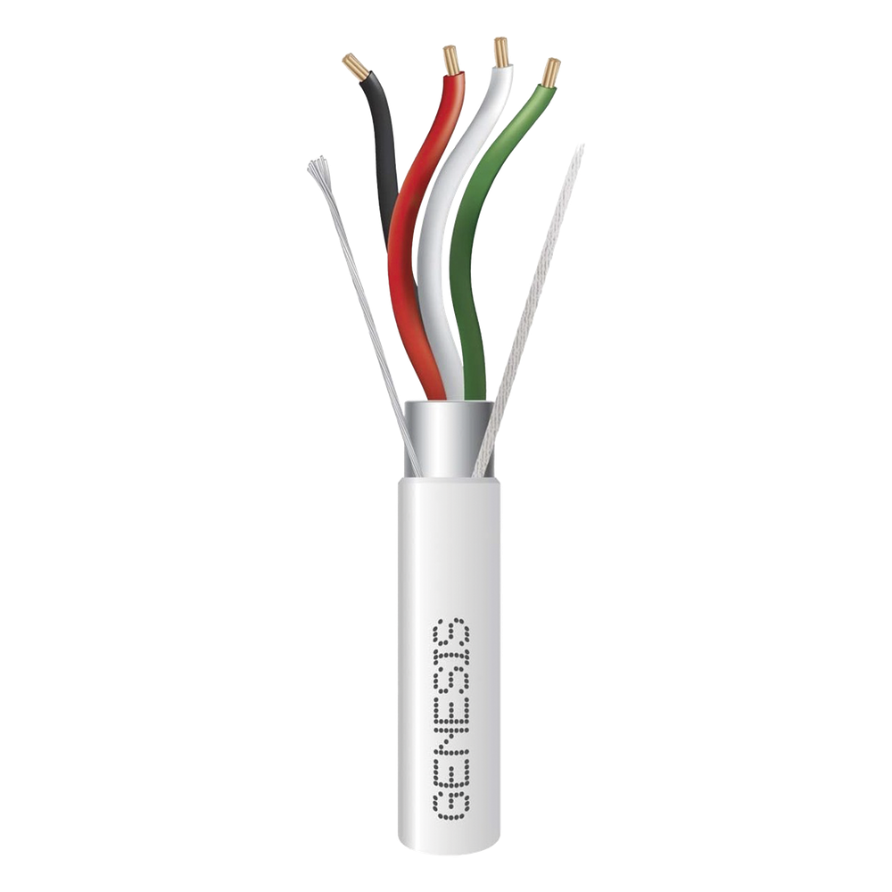 [2204-1101] Bobina de 305 Metros (1000 Pies) de Cable 4 X 22 AWG BLINDADO RISER Color Blanco P - GENESIS 22041101