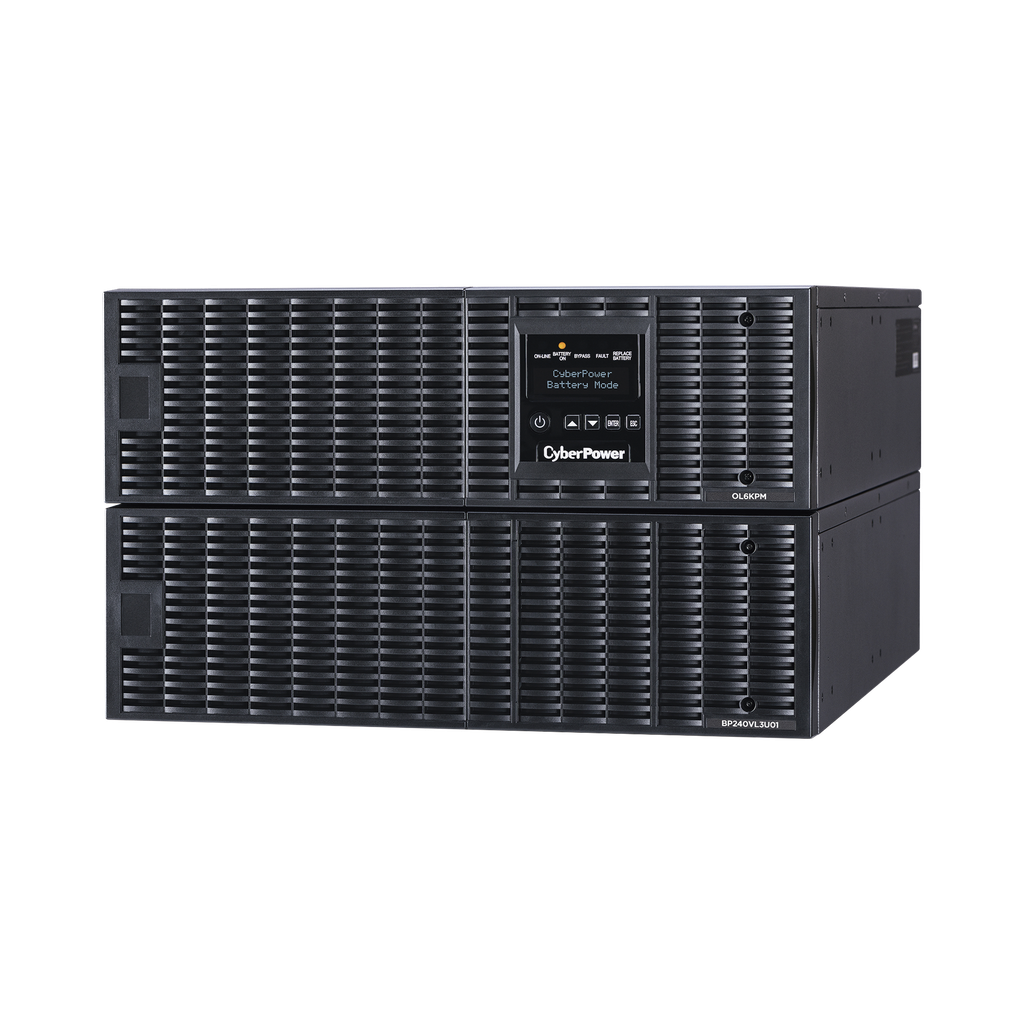 UPS de 6000 VA/5400 W, Online Doble Conversion, 200 - 240 Vac de Entrada NEMA L6-30P, Onda Senoidal Pura, Torre o Rack de 6 UR, Con 2 Tomas NEMA L6-20R y 2 NEMA L6-30R