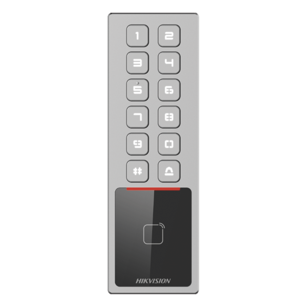 Teclado Exterior Antivandálico IP65 & IK08 Administrable en la Nube Alta y Baja de - HIKVISION DSK1T805MX