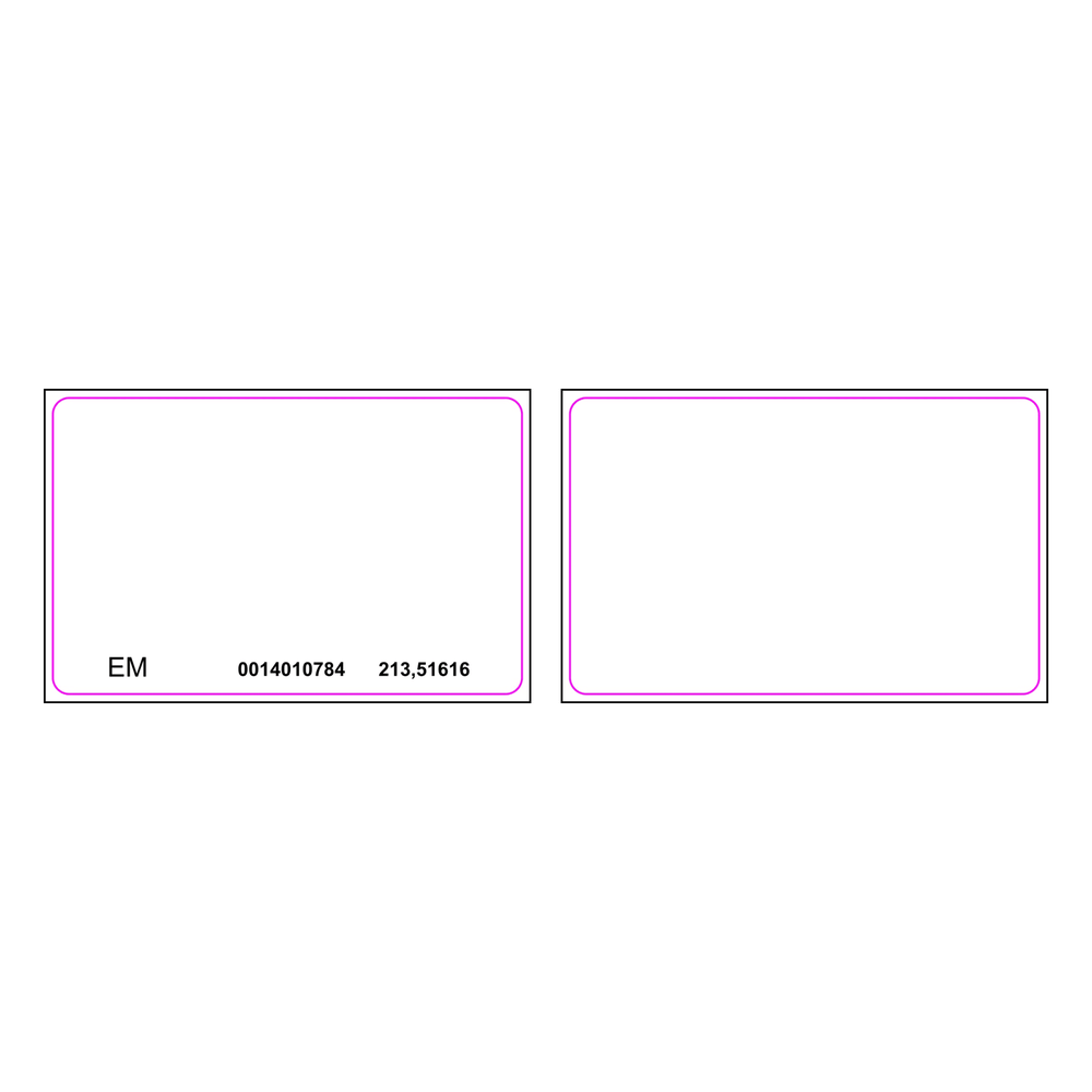 Tarjeta de Proximidad PROX EM 125 Khz HIKVISION DS-K7M101-E1 – PVC Blanco