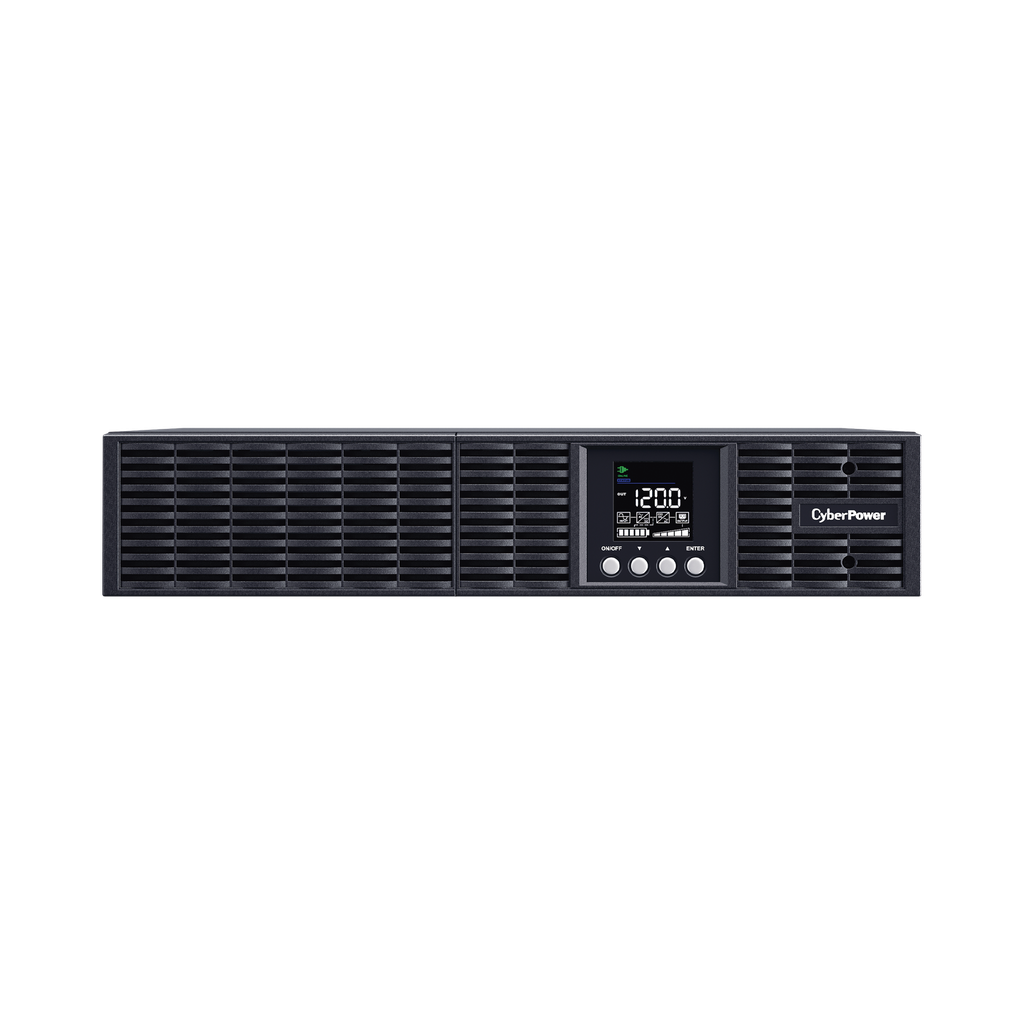 [OLS1000RT2UA] UPS Smart App Online S de 1000 VA/900 W, Online Doble Conversión, Entrada 120 Vca NEMA 5-15P, Onda Senoidal Pura, Rack o Torre de 2 UR, Con 8 Tomas NEMA 5-15R - CYBERPOWER OLS1000RT2UA