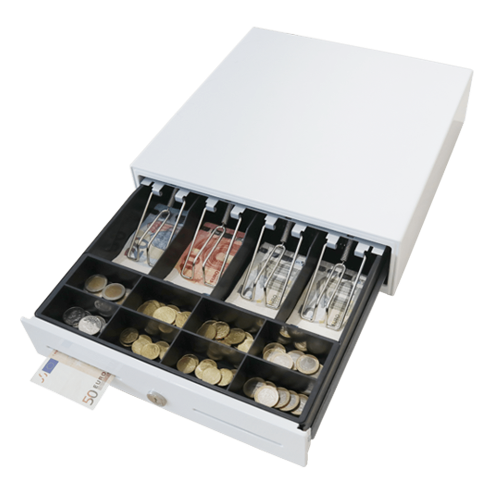 [MK330] Cajón de Dinero Organizador de Efectivo Compartimentos para Billetes y Monedas Cli - MAKEN MK330