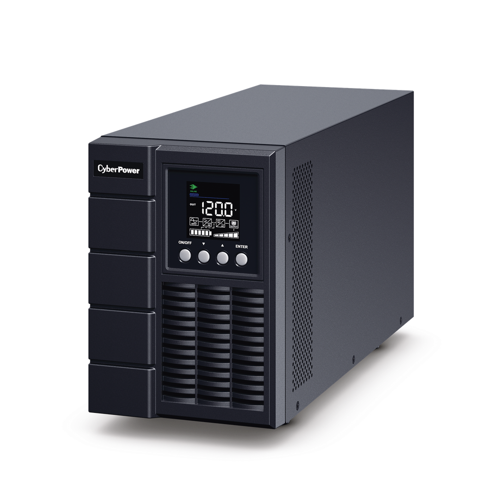 UPS de 2000 VA/1800 W, Online Doble Conversión, Entrada 120 Vca NEMA 5-20P, Onda Senoidal Pura, Tipo Torre, Con 6 Tomas NEMA 5-20R - CYBERPOWER OLS2000A