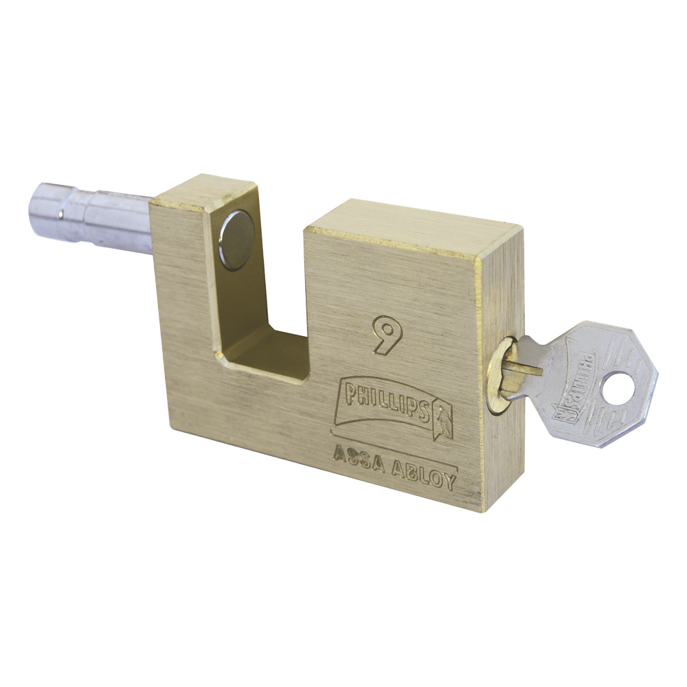 [MX111] Candado para Cortina Metálica # 9 Llave Ph-52 para 5 Pernos de Combinación Cuerpo - PHILLIPS-ASSA ABLOY MX111