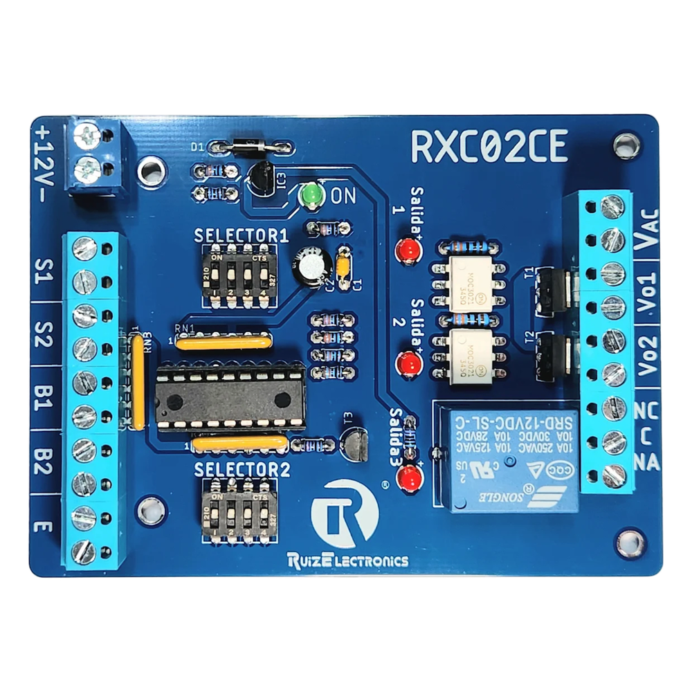 [RXC02CE] Controlador de Esclusas con cerraduras eléctricas para 2 Ruiz RXC02CE