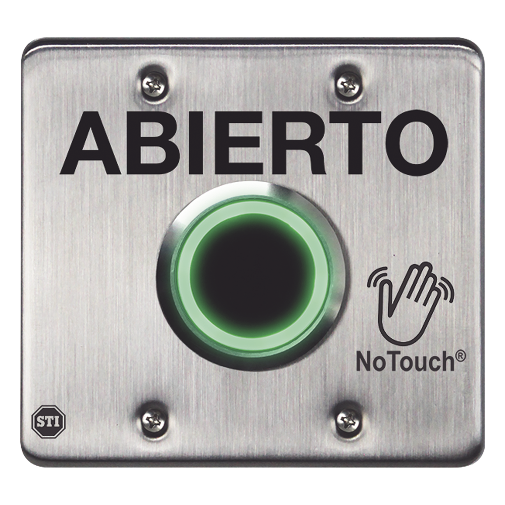 [NT-SS202-ES] Interruptor IR Notouch® de Acero Inoxidable, Salida Doble, ABIERTO - STI NTSS202ES