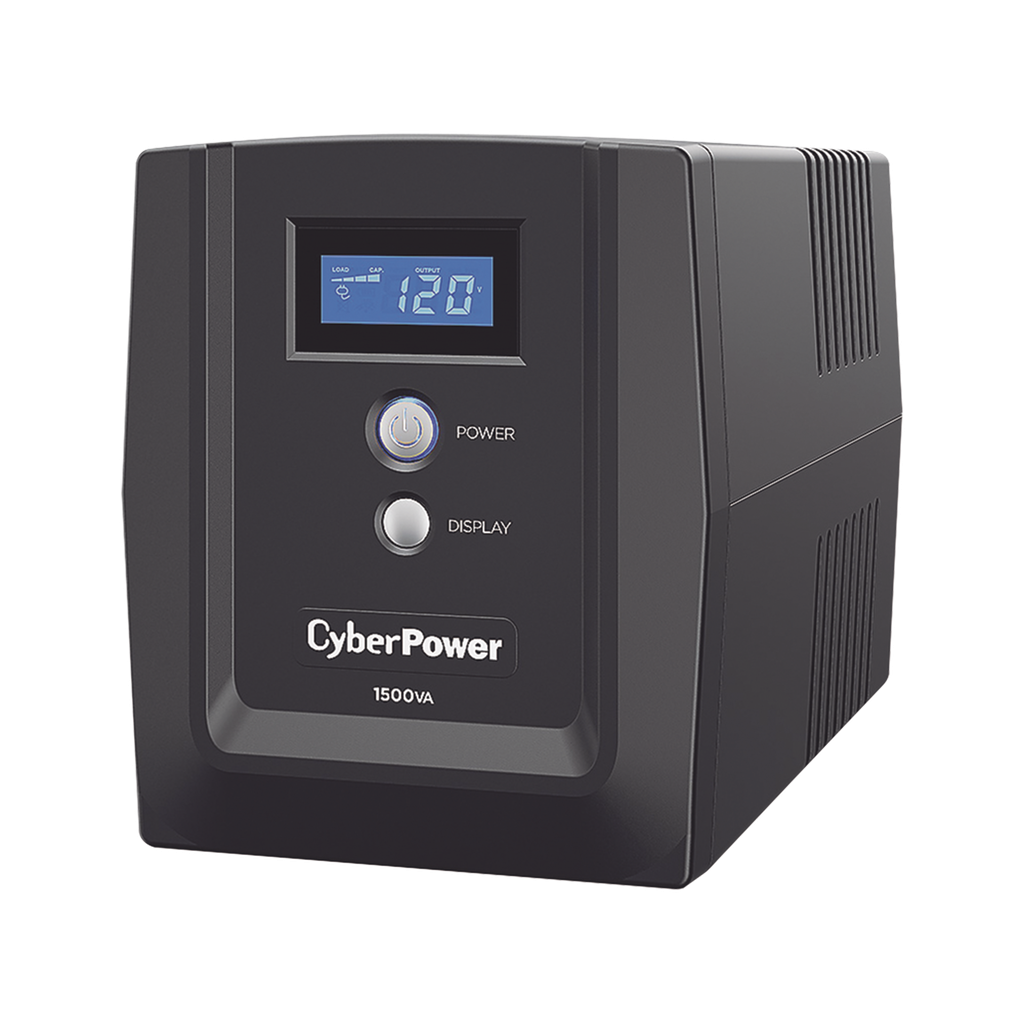 [OM1500ATLCDA] UPS de 1500 VA/900 W, Topología Línea Interactiva, Entrada 120 Vca NEMA 5-15P, y 8 Salidas NEMA 5-15R, Con Regulador de Voltaje (AVR) - CYBERPOWER OM1500ATLCDA