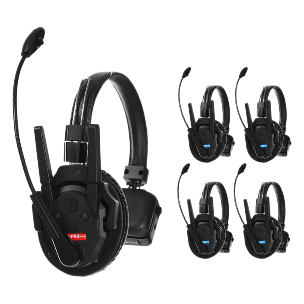 [TXPRO5] Kit 5 Intercomunicadores Inalámbricos Full-duplex Rango 500 M (1640 Ft) Hasta 13 U - TXPRO TXPRO5