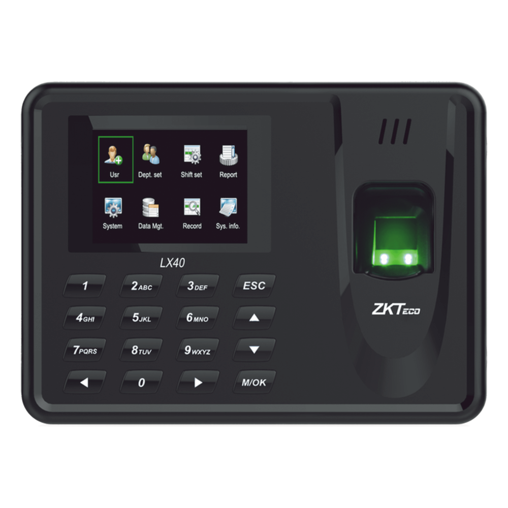 [LX40ZI] Lector de Huella con Teclado para Control de Asistencia, 500 Huellas, Genera Repor - ZKTECO LX40ZI