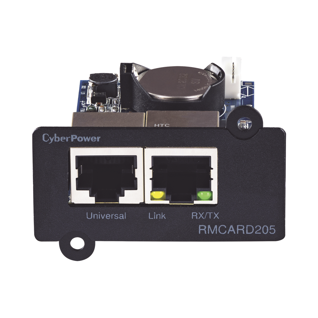 Tarjeta de Administración Remota para UPS CyberPower Modelos PR, OL y OR hasta 5 kVA y PDUs con Tarjeta de Expansión - CYBERPOWER RMCARD205