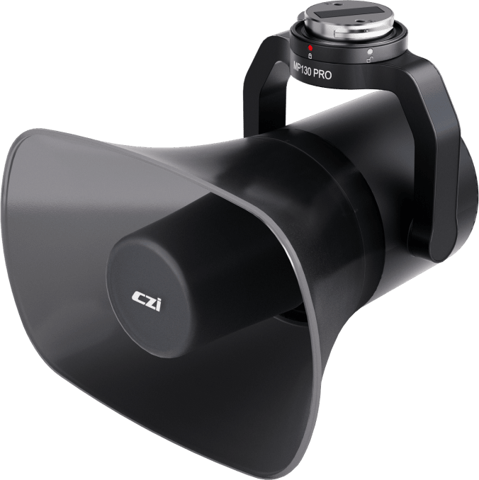 Altavoz de Largo Alcance para Drones, 130 dB de Presion Sonora, Alcance 700 m, Luz de Advertencia Multicolor, Compatible con DJI Matrice M300/M350/M400, Transmision en Vivo, Reproduccion Grabada