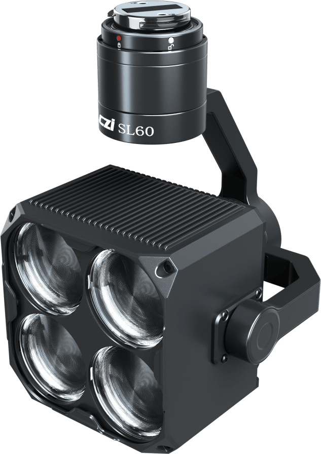 Estrobo Multi-color compatible con Drones DJI M350/M400, 90W Máximo, Luz Estroboscópica Multi-color, 4 Colores RGBY - CZI SL60