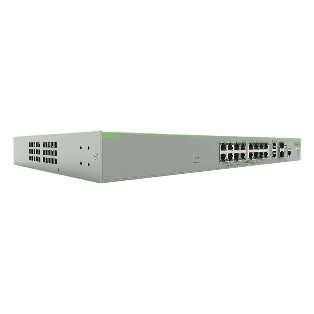 [AT-FS980M-18PS-10] Switch PoE+ Administrable CentreCOM FS980M, Capa 3 de 16 Puertos 10/100 Mbps + 2 puertos RJ45 Gigabit/SFP Combo, 250W - ALLIED TELESIS AT-FS980M-18PS-10